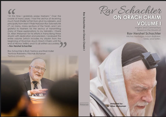 Rav Schachter on Orach Chaim Vol. 1